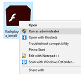 install update adobe flash