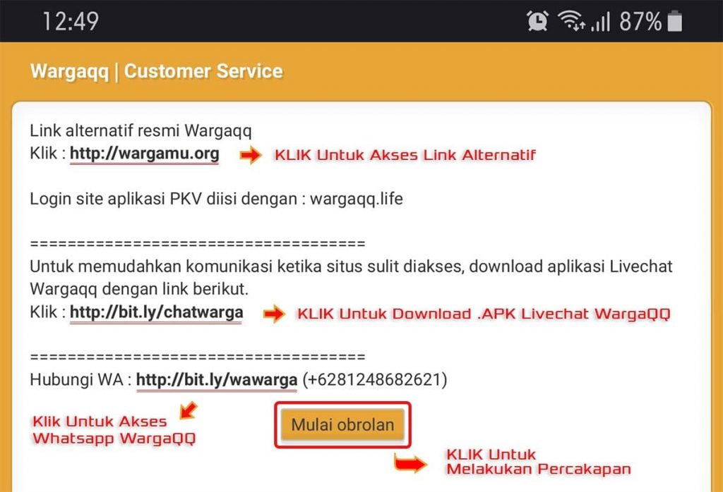 Download Livechat PKV WargaQQ